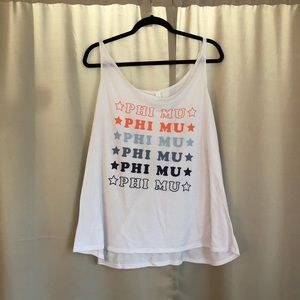 Phi Mu Sorority Bella Canvas Tank Top